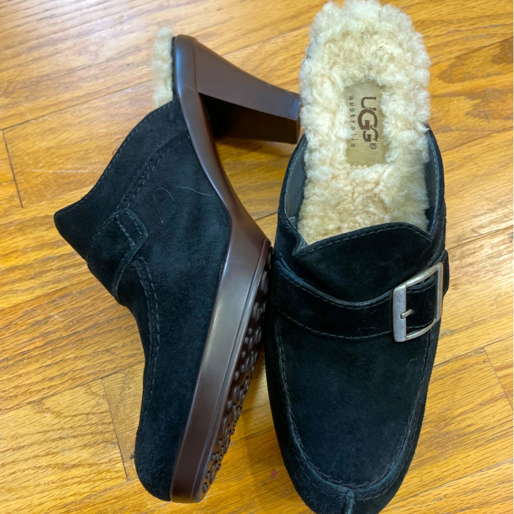EUC Ugg Fur-Lined Heels Size 7.5